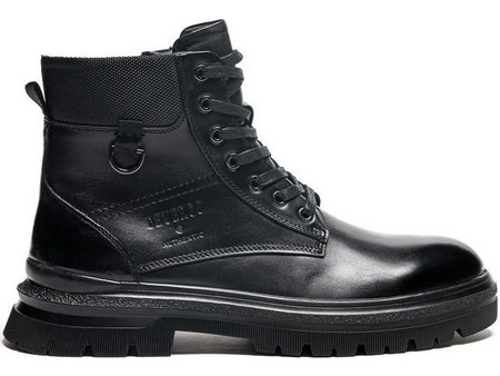 Devergo Austin Ανδρικά Αρβυλάκια Δερμάτινα Μαύρα DE25FW6042LEMZ