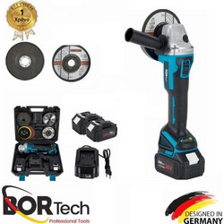Bortech CAG5002 Γωνιακός Τροχός Μπαταρίας 36V 125mm 2x5Ah