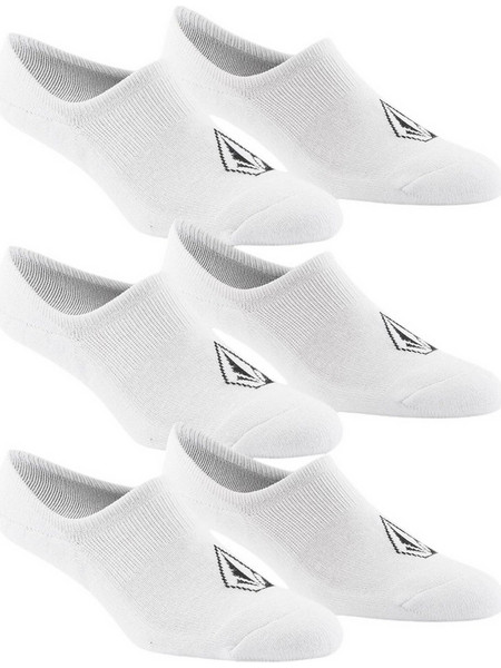 Volcom Stones Ανδρικές Κάλτσες Σοσόνια Λευκές 3Pack D6302005-WHT