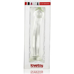 Lovetoy 7.5" Glass Romance Πρωκτική Σφήνα 18.5cm Διαφανής