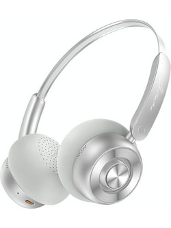 Onikuma GT820 Ασύρματα Bluetooth Ακουστικά On Ear Ασημί