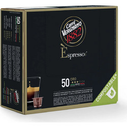 Caffe Vergnano Κάψουλες Espresso Oro Συμβατές με Μηχανή Nespresso 50τμχ