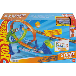 Mattel Hot Wheels Stunt Tracks Rapid Launch Cyclone