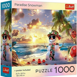 Puzzle Trefl Usa Collection Paradise Snowman 1000 Κομμάτια