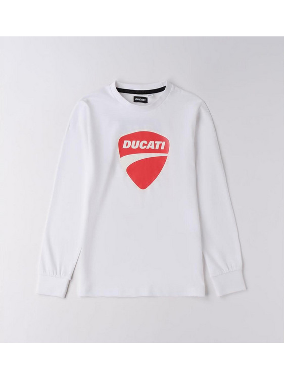 Ducati Παιδικό T-Shirt Μακρυμάνικο Λευκό GF612-0113