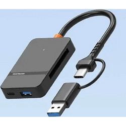 A-028 Card Reader USB-C 3.2 Gen 1 για SD / microSD / Memory Stick / CFexpress