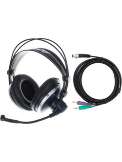 AKG HSC 271 PC Set Ενσύρματα Ακουστικά Studio Μαύρα Ασημί