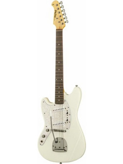 Harley Benton MS-60LH Vintage Series Ηλεκτρική Κιθάρα Alternative με Μαγνήτες SS & Ταστιέρα Amaranth White