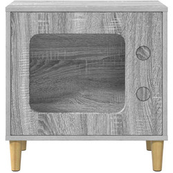 vidaXL Ξύλινo Σπιτάκι Γάτας 51x30x52cm Ανθρακί 8000659
