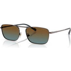Vogue VO4346S 51351F Ανδρικά Γυαλιά Ηλίου Τετράγωνα Μεταλλικά Ασημί με Καφέ Φακό