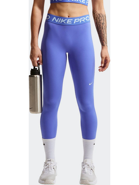 Nike Pro Γυναικείο Κολάν Μακρύ Ψηλόμεσο Μωβ IQ0886-570