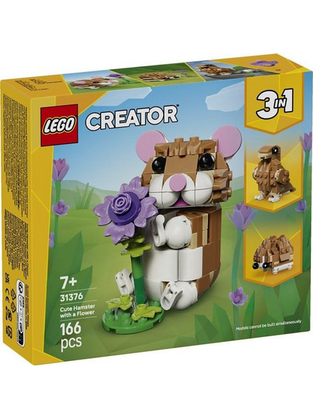 Lego Creator 3-in-1 Cute Hamster with A Flower για 7+ Ετών 31376