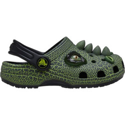 Crocs Classic Dino Clog Παιδικά Παπούτσια Θαλάσσης για Αγόρι Ανατομικά Χακί 211372-001
