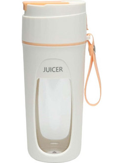 814284 Φορητό Μπλέντερ για Smoothie 350ml 48W Λευκό Πορτοκαλί