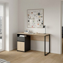 Epiplo World Function Plus Γραφείο Υπολογιστή Ξύλινο 130.4x48.4x76.5cm 0111.TV21