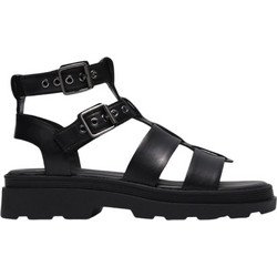 Clarks Orinoco3 Δερμάτινα Γυναικεία Σανδάλια Μαύρα 2618608-7