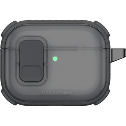AMAZINGTHING Titan Pro MagSafe Θήκη TPU για Apple AirPods Pro 3 Διαφανής Μαύρη