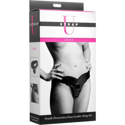 Strap U Crave Double Penetration Harness Strap On Μαύρο