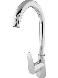 HomeMarkt HM4867.02 Μπαταρία Κουζίνας Πάγκου Διπλής Παροχής Ανάμεικτη Inox