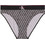 Calvin Klein Ψηλόμεσο Bikini Slip Μαύρο Λευκό LV00QF870-2Y1
