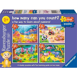Παιδικό Puzzle Ravensburger My First Puzzles 4 Κομμάτια+6 Κομμάτια+8 Κομμάτια+10 Κομμάτια 04065