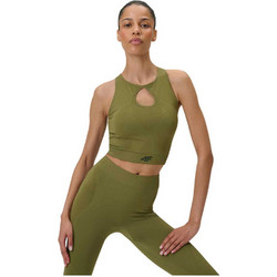 4F Γυναικείο Αθλητικό Crop Top Πράσινο 4FWSS26TFSLF0886-44S
