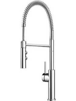 Blanco Catris-S 142-521476 Μπαταρία Κουζίνας Πάγκου Διπλής Παροχής Ανάμεικτη με Σπιράλ Inox