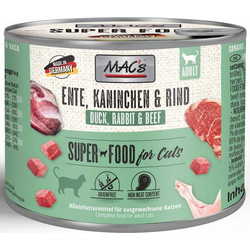 MAC's Adult Superfood Grain Free with Duck, Rabbit & Beef 200gr