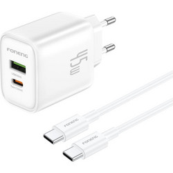 Foneng EU67 Φορτιστής με Θύρα USB-A & Θύρα USB-C 45W Quick Charge 4.0 & Power Delivery