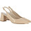 Guy Laroche Γόβες Slingback Δερμάτινες με Χοντρό Ψηλό Τακούνι Εκρού 59304