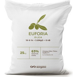Ikorganic Euforia Olea Κοκκώδες Λίπασμα Βορίου Μαγνησίου 18-6-14 25kg