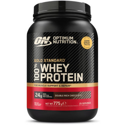 Optimum Nutrition Gold Standard 100% Whey Double Rich Chocolate Πρωτεΐνη Ορού Γάλακτος Γράμμωσης 768gr