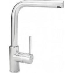 Viospiral Modea Line 00-02080 Μπαταρία Κουζίνας Πάγκου Διπλής Παροχής Ανάμεικτη Inox
