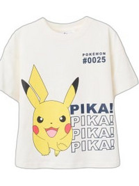 Zippy Pokemon Παιδικό T-Shirt Κοντομάνικο Λευκό Κίτρινο 31077769041