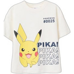 Zippy Pokemon Παιδικό T-Shirt Κοντομάνικο Λευκό Κίτρινο 31077769041