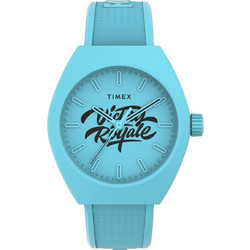 Timex Ανδρικό Ρολόι με Γαλάζιο Καουτσούκ Λουράκι TW2W96900