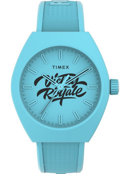 Timex Ανδρικό Ρολόι με Γαλάζιο Καουτσούκ Λουράκι TW2W96900