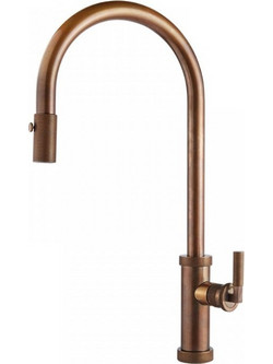 Armando Vicario Urban 400702-225 Μπαταρία Κουζίνας Πάγκου Διπλής Παροχής Ανάμεικτη με Ντουζ Μπρονζέ