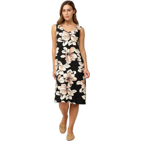 Vamp Midi Καλοκαιρινό Καθημερινό Φόρεμα Floral Μεταξωτό Μαύρο 24482 Vamp Midi Καλοκαιρινό Καθημερινό Φόρεμα Floral Μεταξωτό Μαύρο 24482