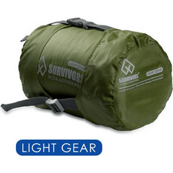 Survivors Light Gear Sleeping Bag Μονό Χακί 16201