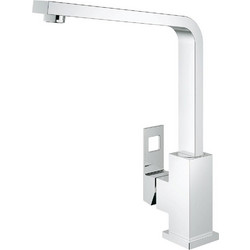 GROHE Eurocube 31255000 Μπαταρία Κουζίνας Πάγκου Διπλής Παροχής Ανάμεικτη Inox