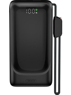 XO PR282 Power Bank 10000mAh 22.5W με Θύρα USB-A & Θύρα USB-C Black