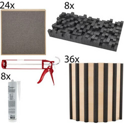 t.akustik Rehearsal Room Set XL Prof Ηχοαπορροφητικό Πάνελ Wood