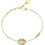 Guess Marina Γυναικείο Βραχιόλι Αλυσίδα από Ατσάλι Xρυσό με Ζιργκόν UBB06224JWYG
