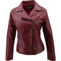 Leather 100 Γυναικείο Μπουφάν Χειμωνιάτικο Δερμάτινο Μακρύ Μπορντό 49-W-FAT-667