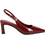Migato Γόβες Slingback Δερμάτινες με Λεπτό Ψηλό Τακούνι Μπορντό 100041221-009