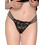 Luna Γυναικείο Sexy String με Δαντέλα Μαύρο 25271