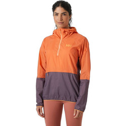 Helly Hansen Αθλητικό Γυναικείο Μπουφάν Pullover Μακρύ Αδιάβροχο Πορτοκαλί 63387-304