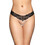 Softline Γυναικείο Sexy String Αυτοκινήτου με Δαντέλα & Πέρλες Μαύρο 2491