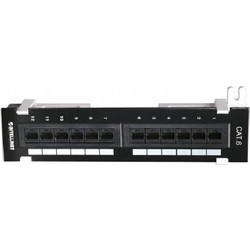 Intellinet 560269 Ethernet Patch Panel Επιτοίχιο 1U 12 Θυρών Cat.6 Unshielded UTP